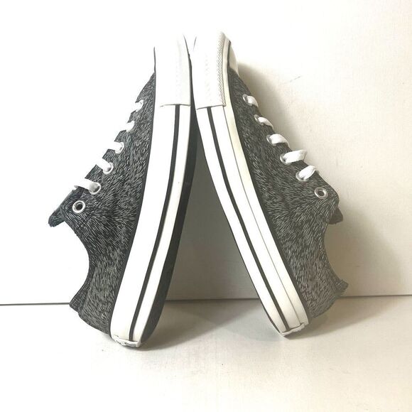 Converse All Star Low Top Women's Sz 8 Black/White Glow in the Dark Canvas Shoes - Picture 5 of 12